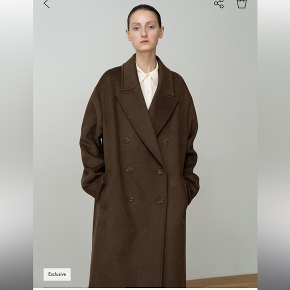 Re Rhee - Wool Blend Oversized Long Coat, One Size - Picture 1 of 6
